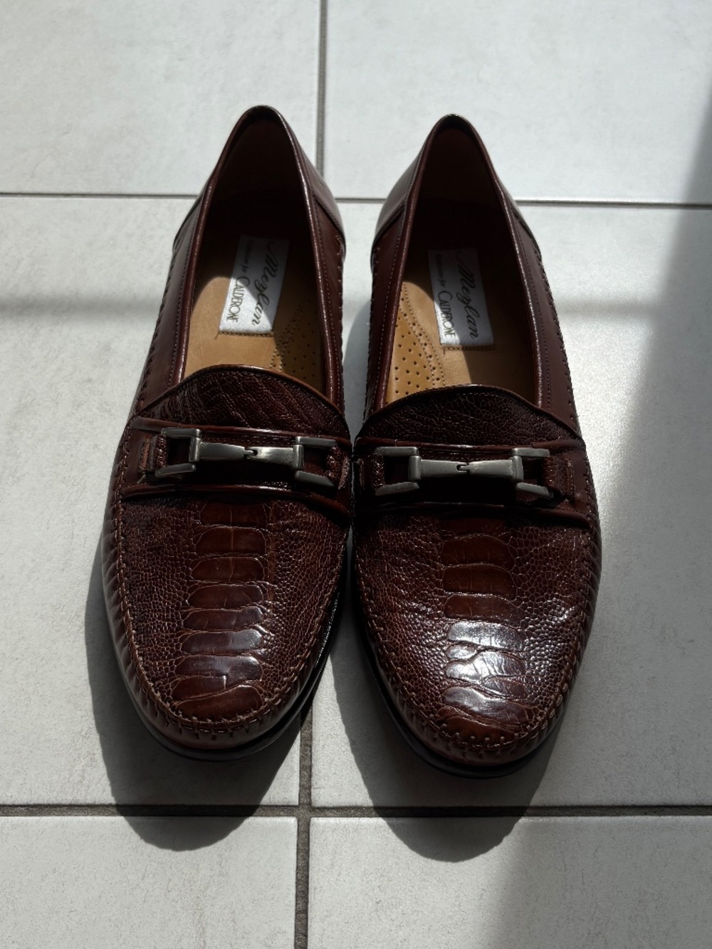 Vintage Mezlan Exotic Leather Loafers – Made in Spain